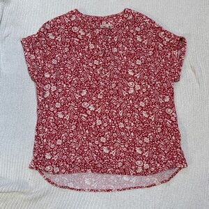 Faherty Dream Desmond Floral Tandori Spice Top Medium